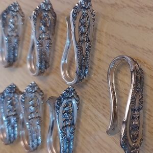 Silver Ornate Napkin Rings